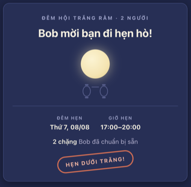 Thiệp mời chủ đề Đêm Trung thu